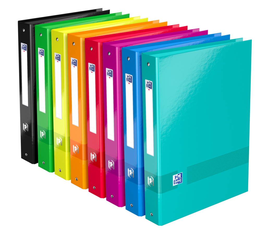 CLASSEUR OXFORD COLOR LIFE A4 - Dos de 40 mm - 4 anneaux ronds - Carte ...